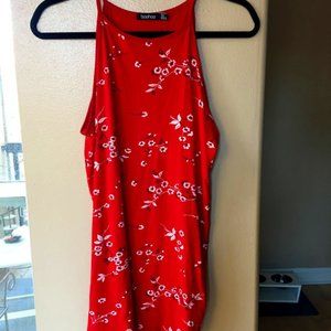 Floral Dress- Red